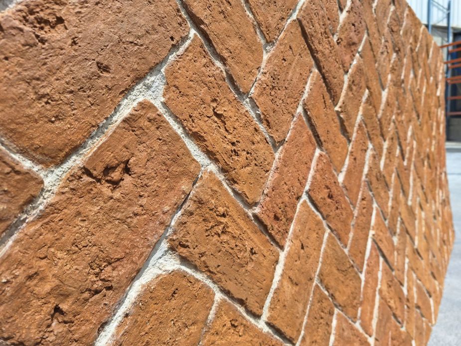 Zoom spiga brick wall panel