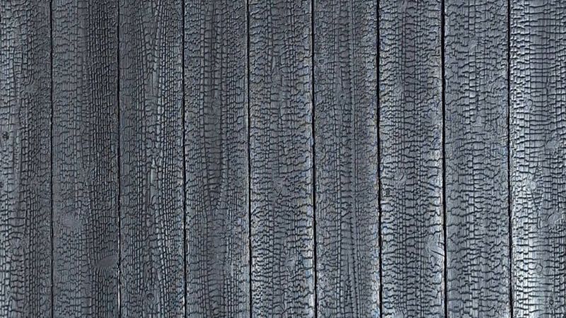 panel madera carbonizada