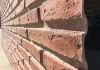 Large decorative red brick panel