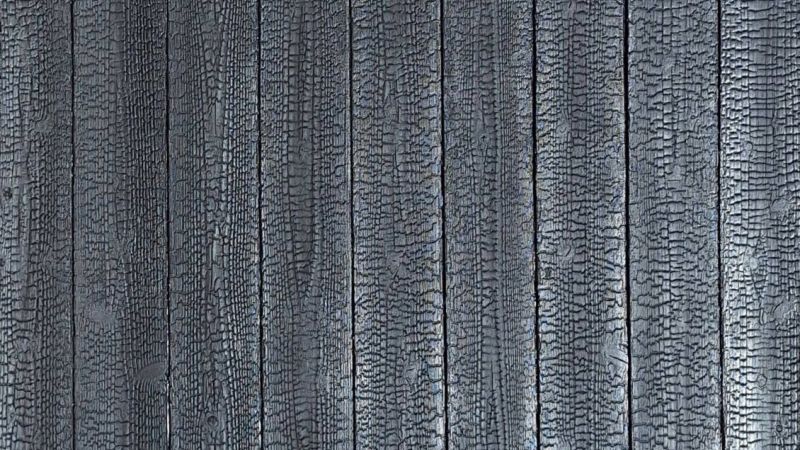 carbonized wood wall panel
